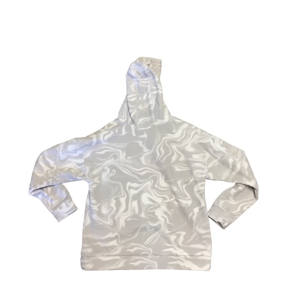 ADIDAS Girls Gray White & Pink Marbled Comfy Hoodie-Size 16 - Picture 9 of 9